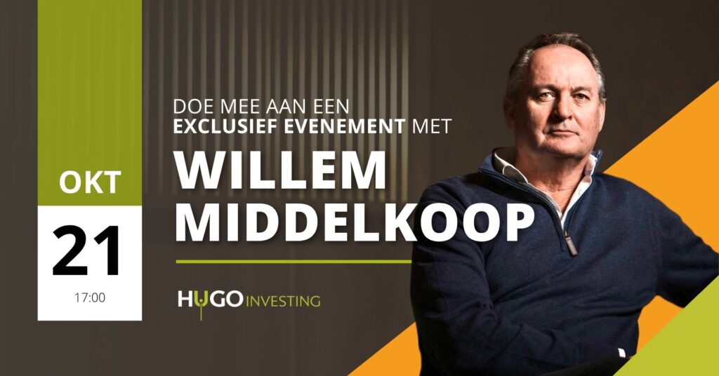 Willem Middelkoop spreekt tijdens de Hugo Investing Private Investor Evening in Spanje.