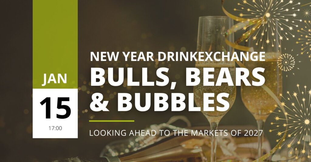 Hugo Investing events, New Year drinkExchange, investor networking 2027